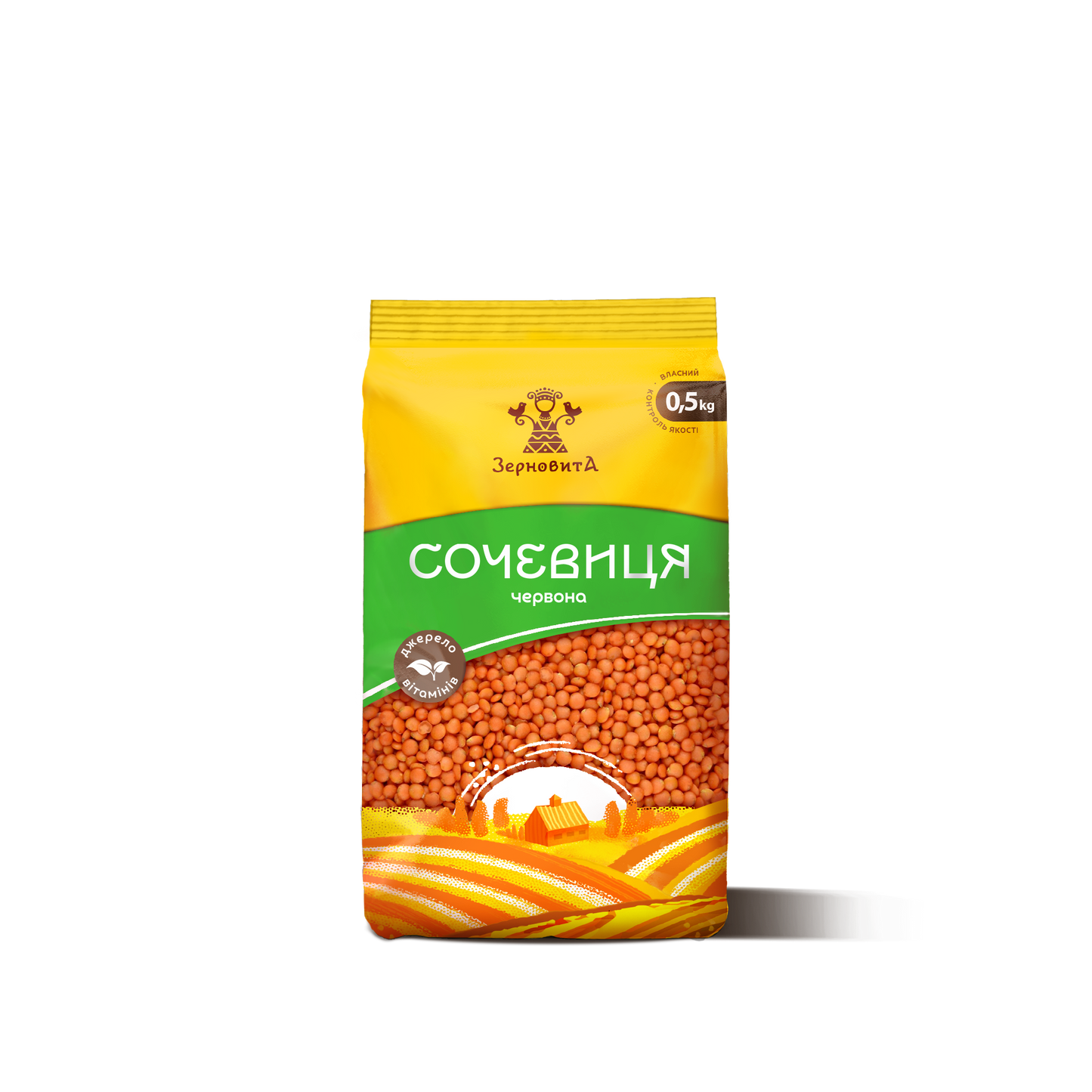 Zernovita Lentils, 1.1lb-0.5kg, Non-GMO