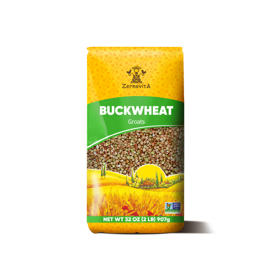 Zernovita Green Buckwheat, 2lb, Non GMO, Premium Whole Grain