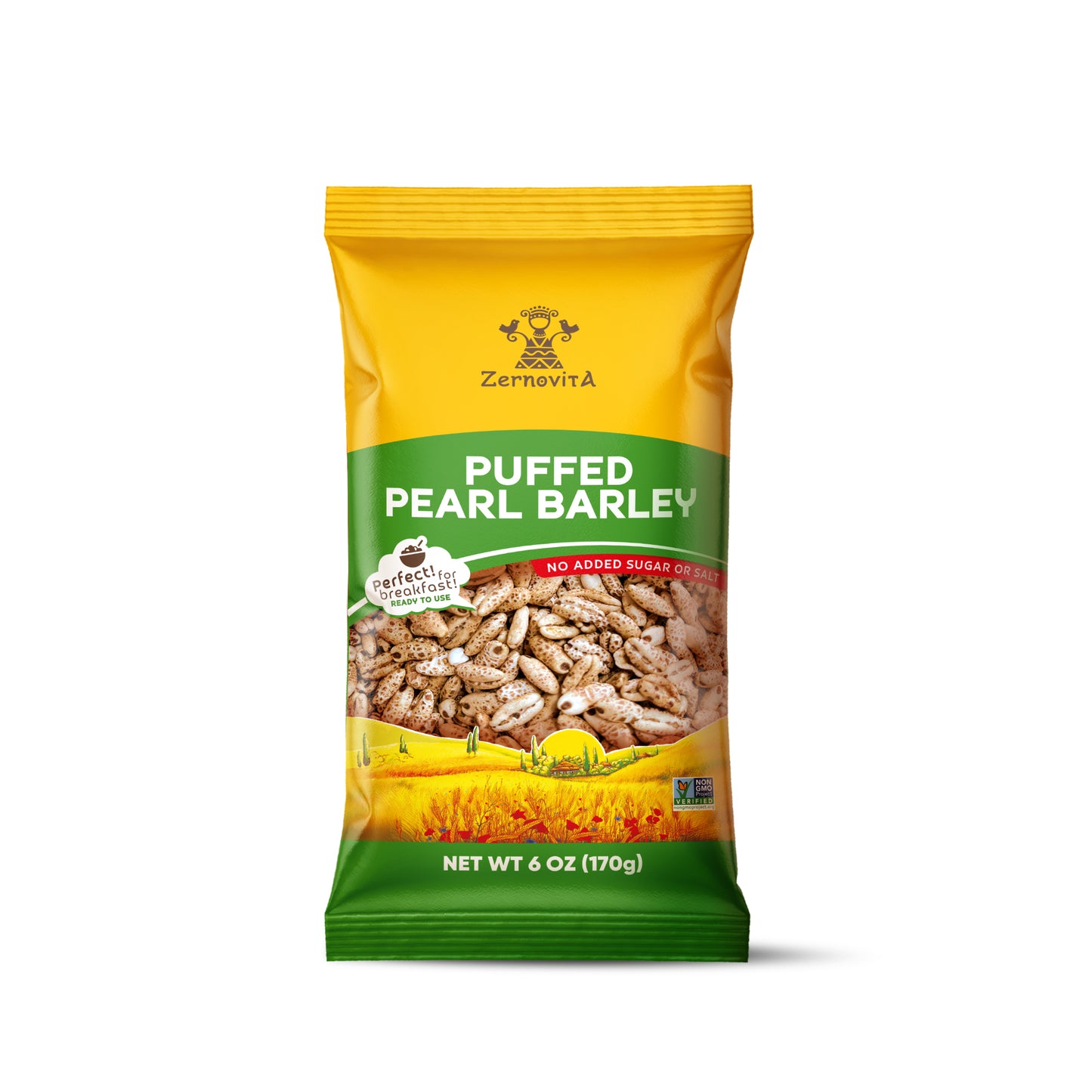 Zernovita Puffed Pearl Barley 170g, (6oz)