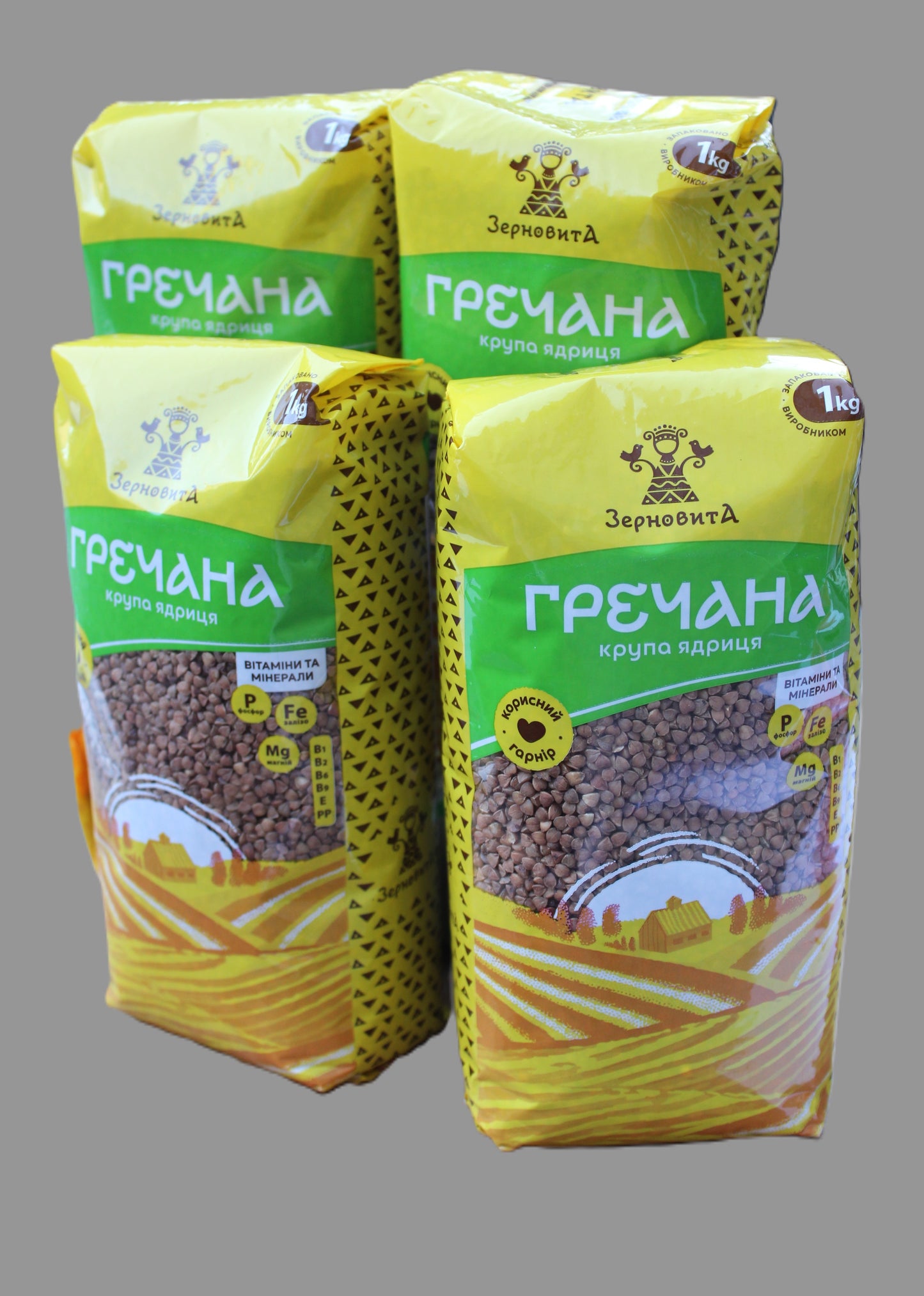 Zernovita Buckwheat Groats, Premium Quality, 2.2lb, 1kg, Гречана крупа, Гречка в США