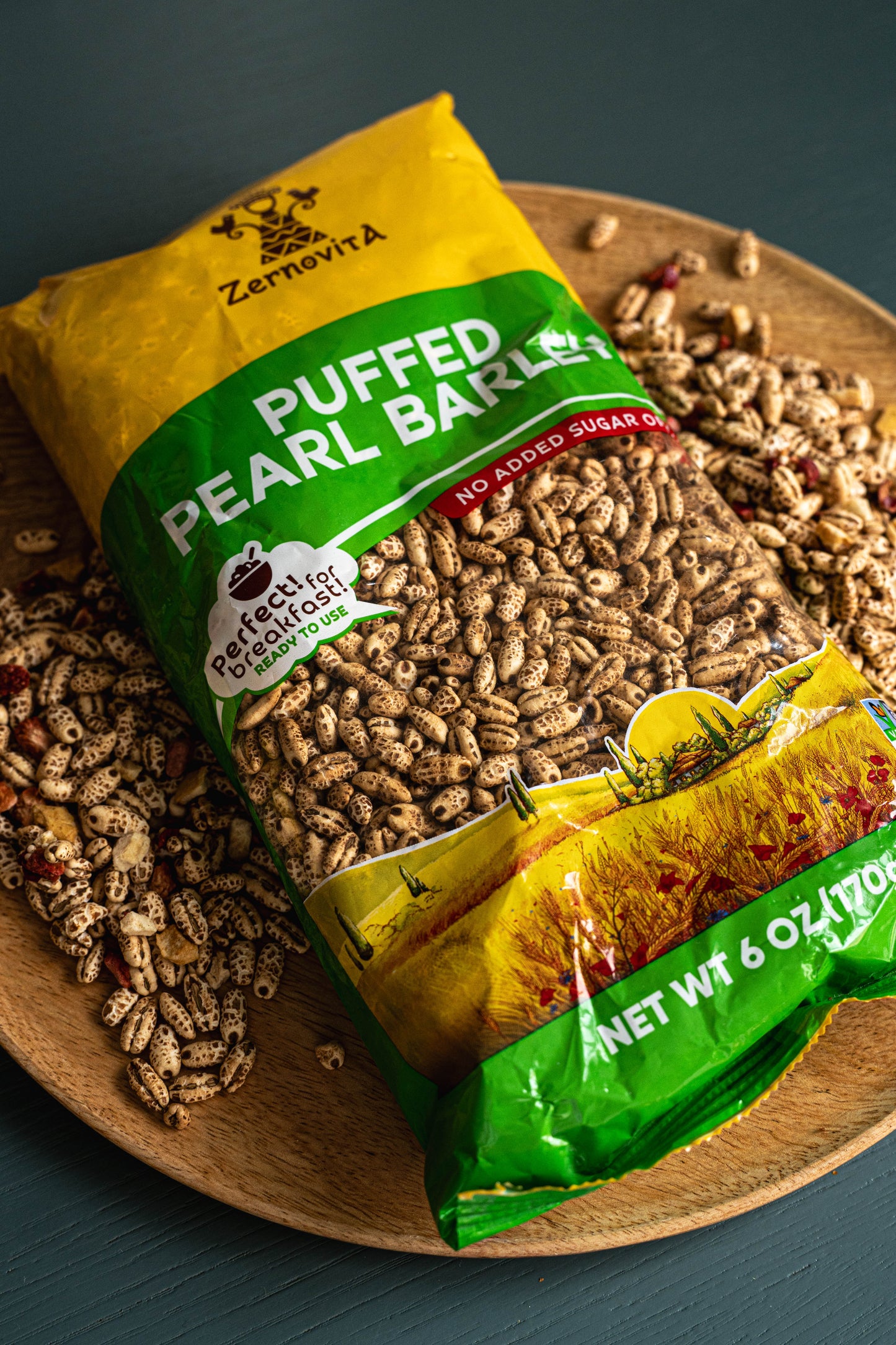 Zernovita Puffed Pearl Barley 170g, (6oz)