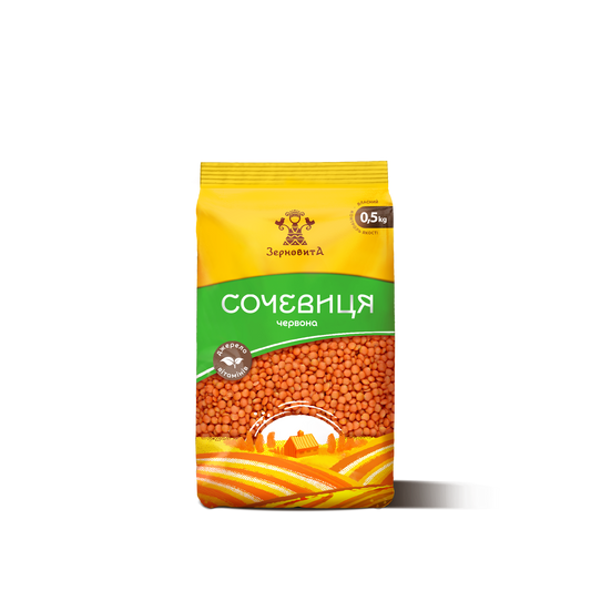 Zernovita Lentils, 1.1lb-0.5kg, Non-GMO