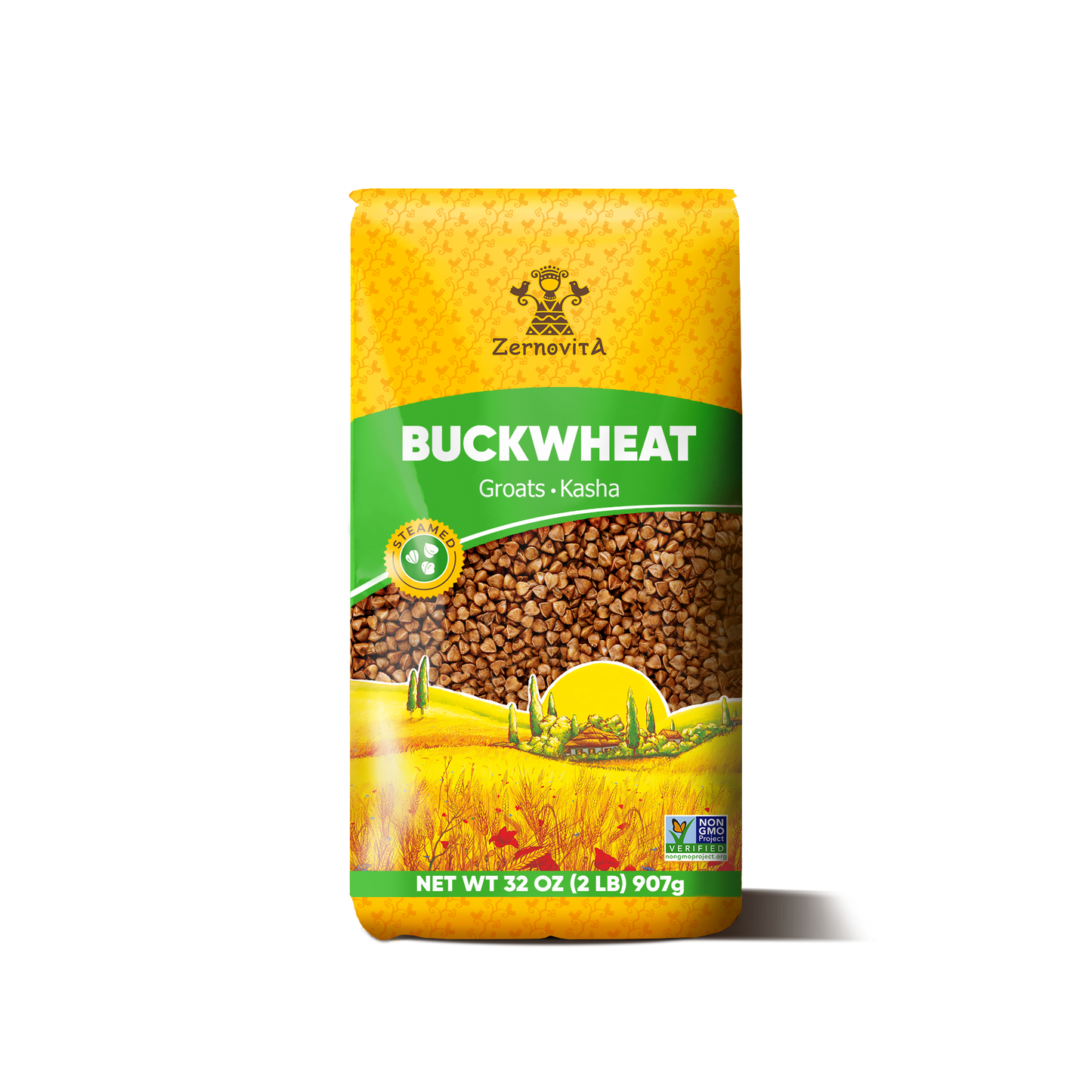 Zernovita Buckwheat, 2lb, Non GMO, Premium Whole Grain for Porridge, Kasha, Side Dishes